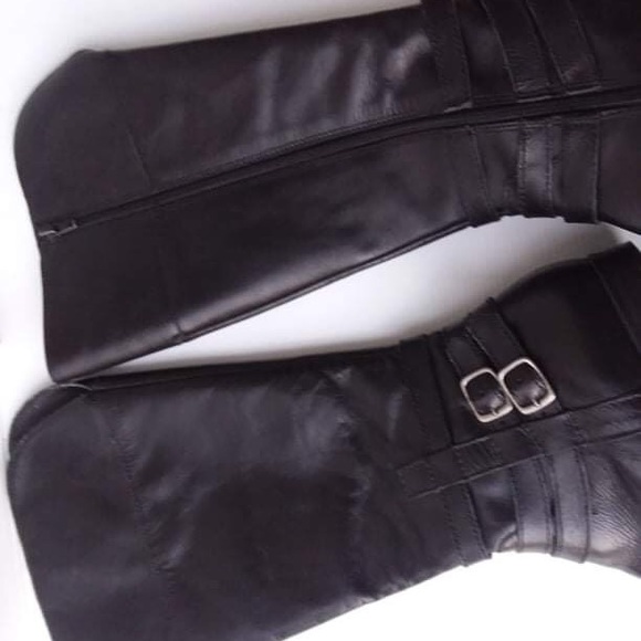 Blakely Black Leather Riding Boots 7 wide - Picture 10 of 11